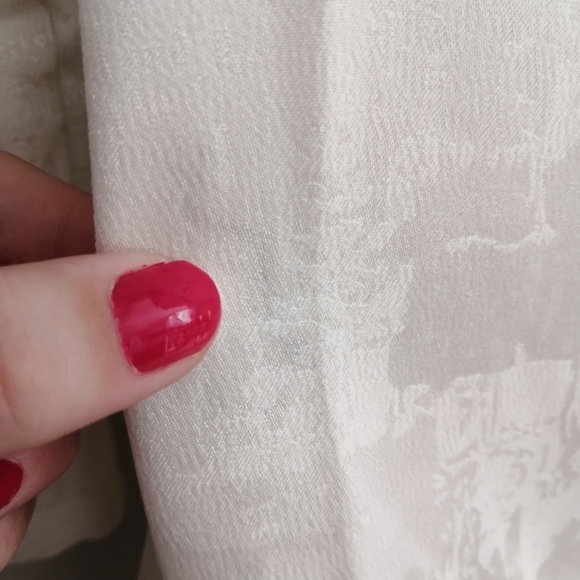 Self-Portrait Long Sleeve White Asymmetric Ruffle Jacquard Mini Dress 6 Formal - Picture 7 of 17